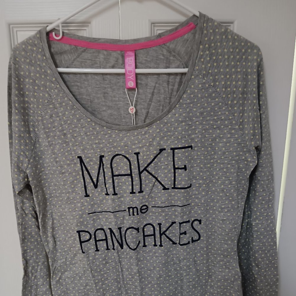 NWT Cotton On Make Me Pancakes Sleep Shirt Size XL Juniors